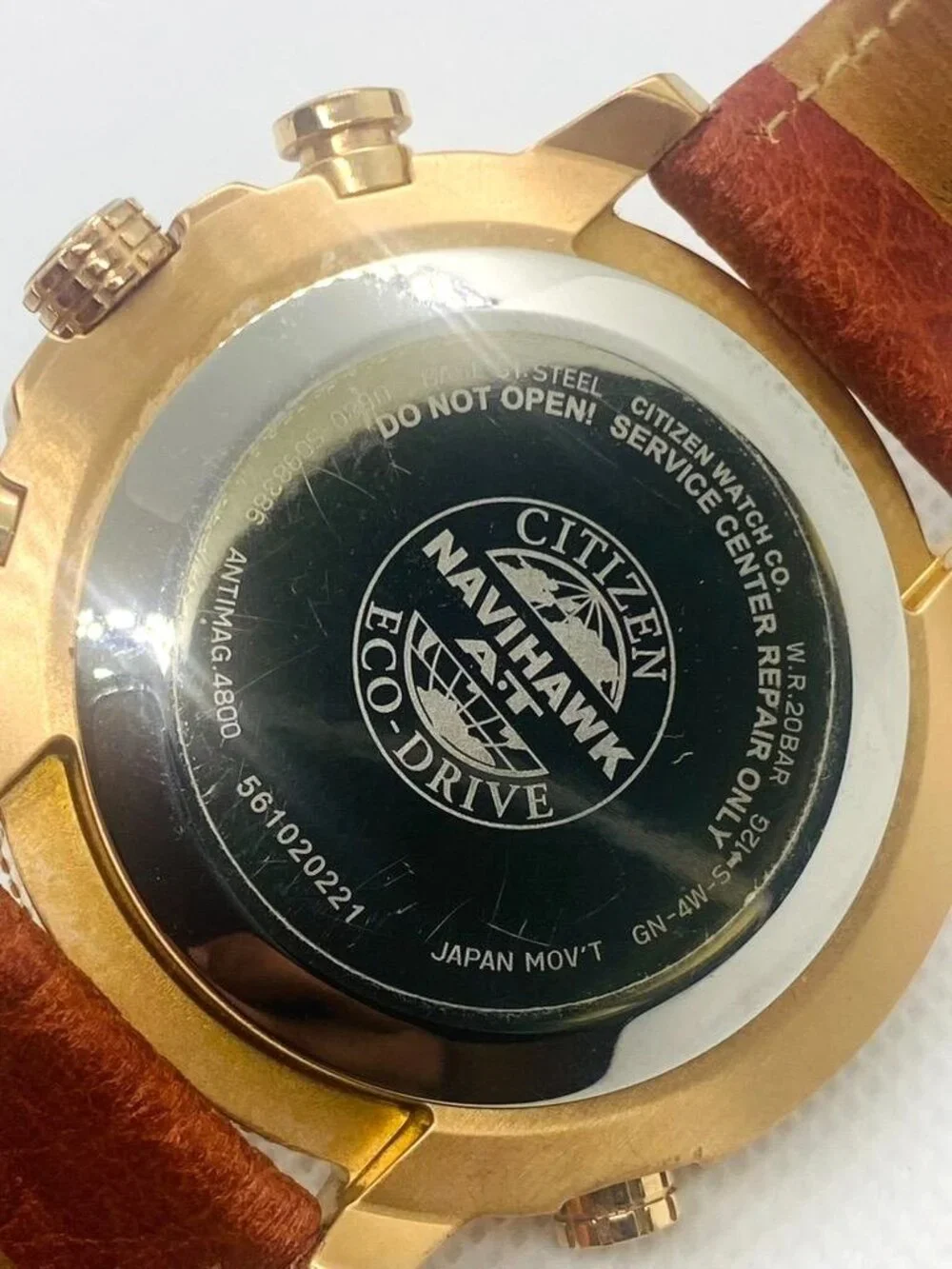 Citizen Navihawk A-T  Eco Drive With Leather Band